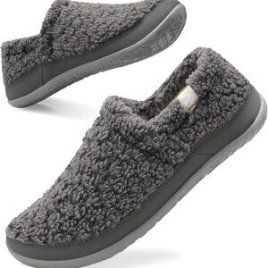 Unisex Indoor Outdoor Fuzzy House Slippers Warm Faux Fur Lightweight Shoes